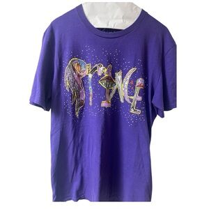 PRINCE T-SHIRT PURPLE RAIN 1999 ADULT large PARTY POP Music